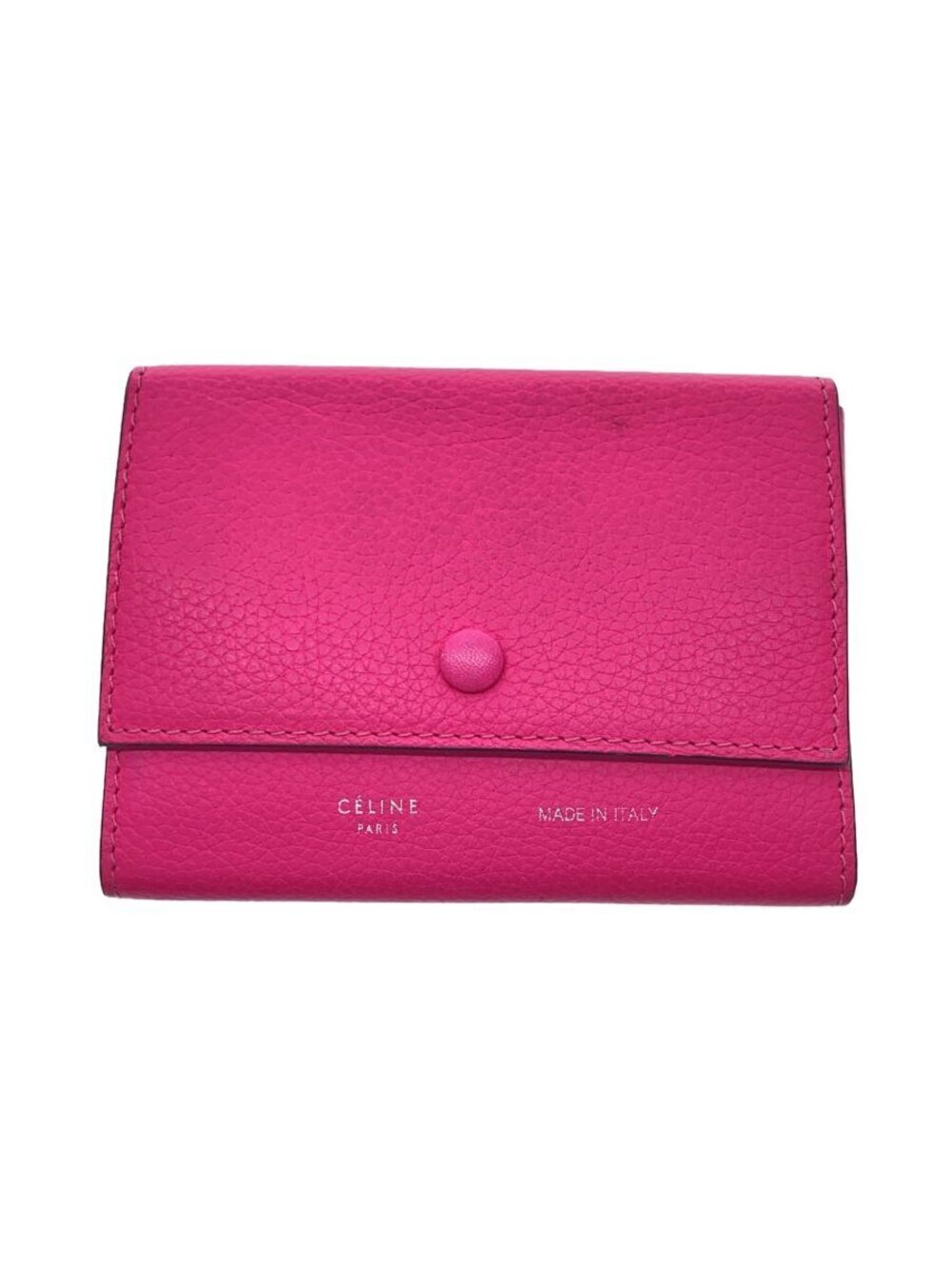 Celine Card Case Wallet Leather Pink